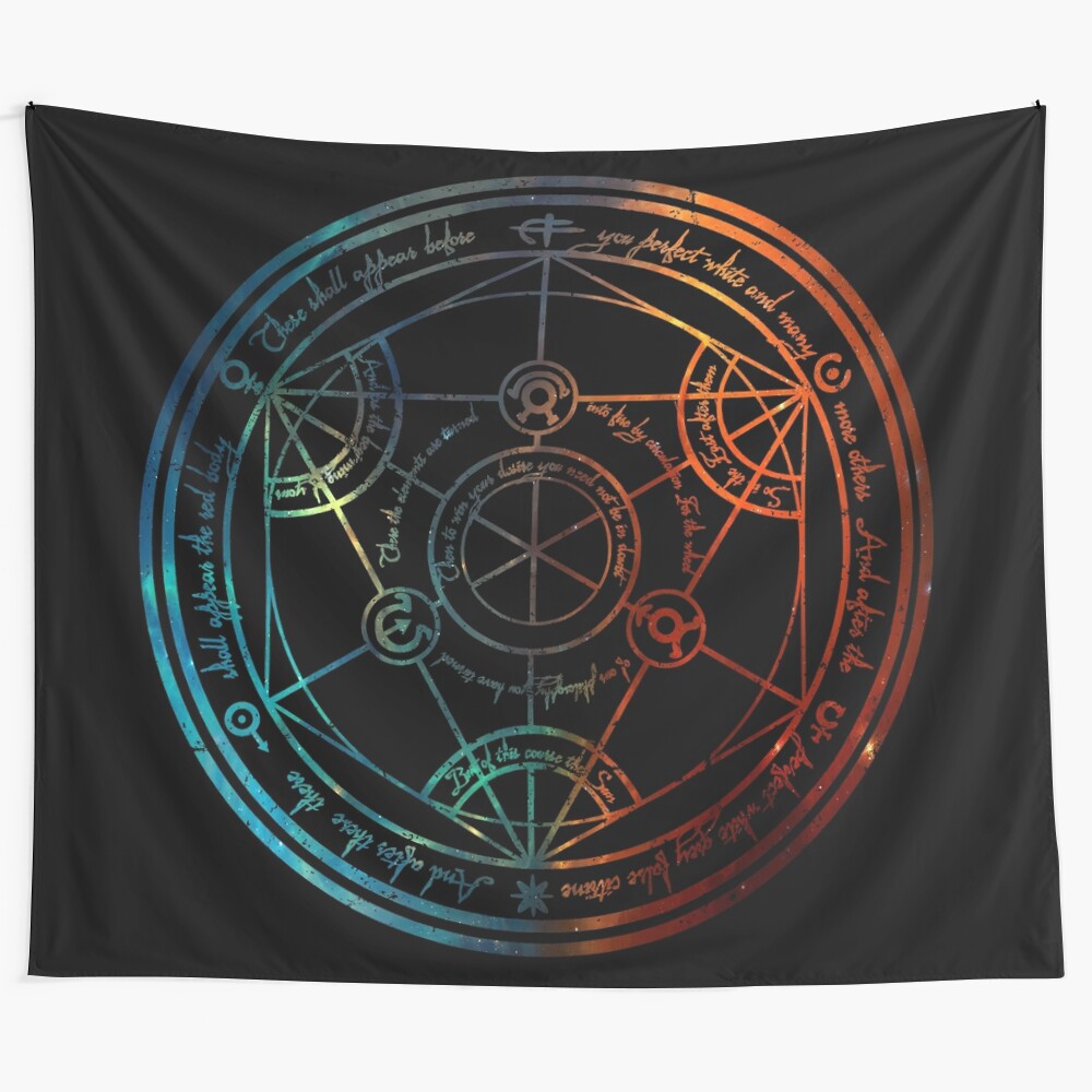 Space Nebula Transmutation Circle Tapestry