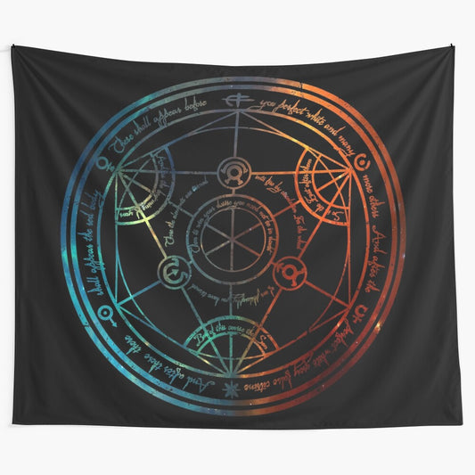 Space Nebula Transmutation Circle Tapestry