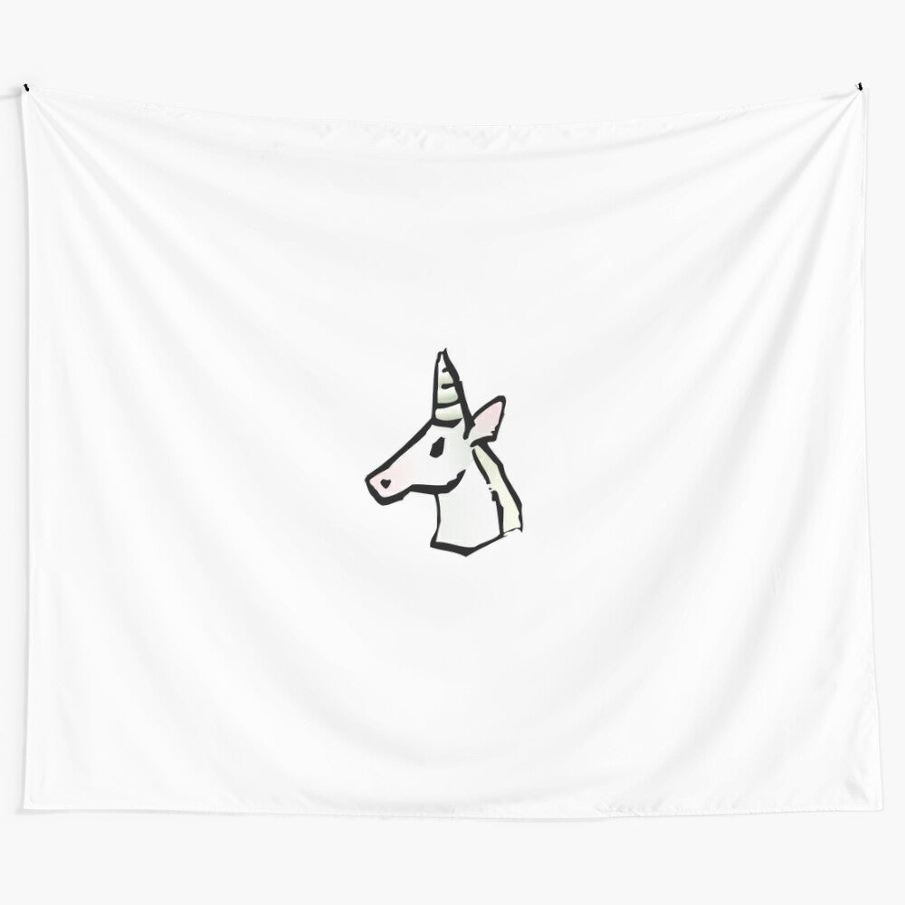 Charming unicorn twin size tapestry for a magical kids room