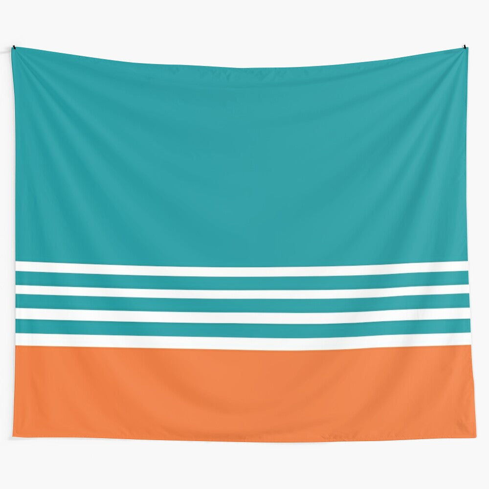 Miami Dolphins Football Fans Tapestry