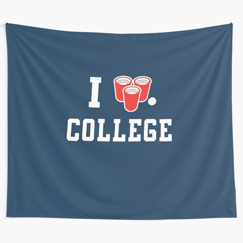 College themed tapestry for dorm room wall art