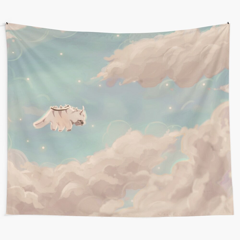 Dreamy Appa Poster Wall Tapestry, Avatar the Last Airbender Inspired Home Decor