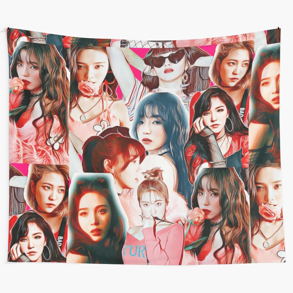 Red Velvet Inspired Collage Tapestry - Unofficial Fan Art