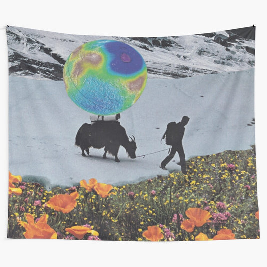 Summertime Tapestry - Surreal Collage Art featuring nature, animals, and summer elements