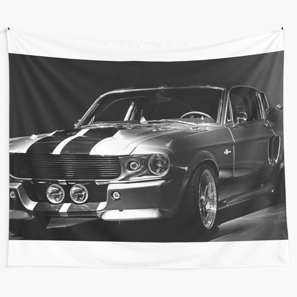 Vintage 1967 Ford Mustang Shelby GT 500 car tapestry