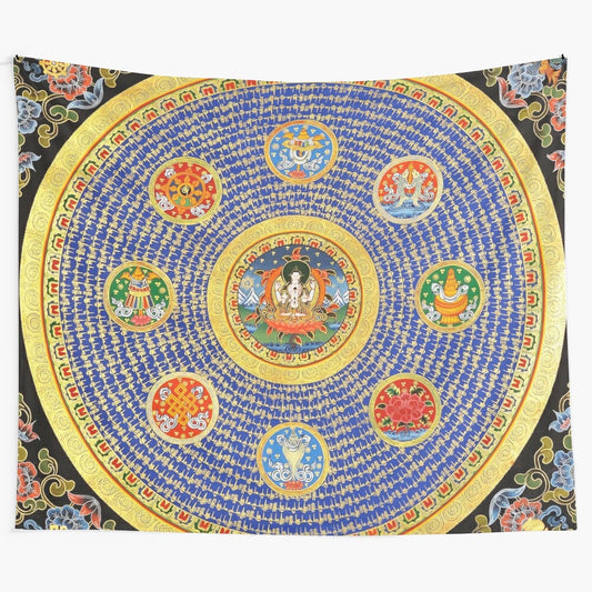 Buddhist Hindu Mandala 22 Tapestry