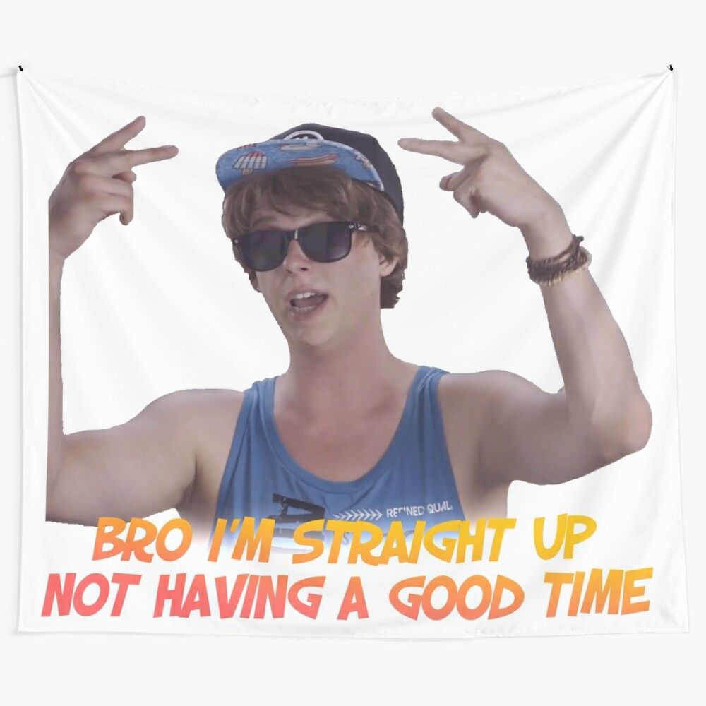 Unofficial "Straight Up Not Having a Good Time" Real Bros of Simi Valley Meme Tapestry