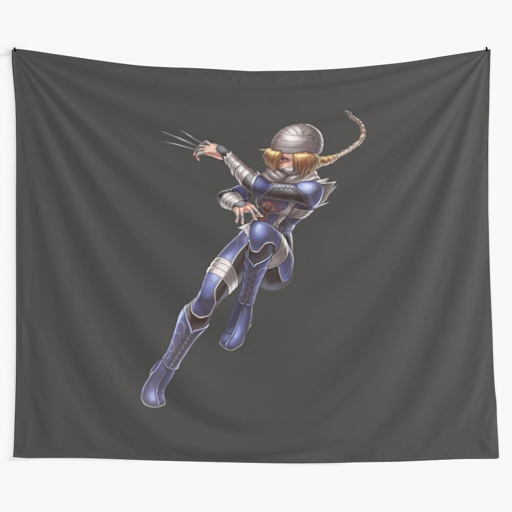 Sheik tapestry featuring the legendary Nintendo character