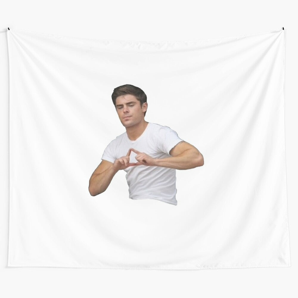 Zac Efron-inspired Tri Delta sorority tapestry