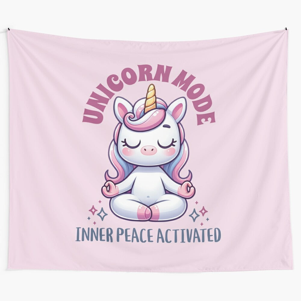 Mystical unicorn tapestry for yoga, meditation, and inner peace