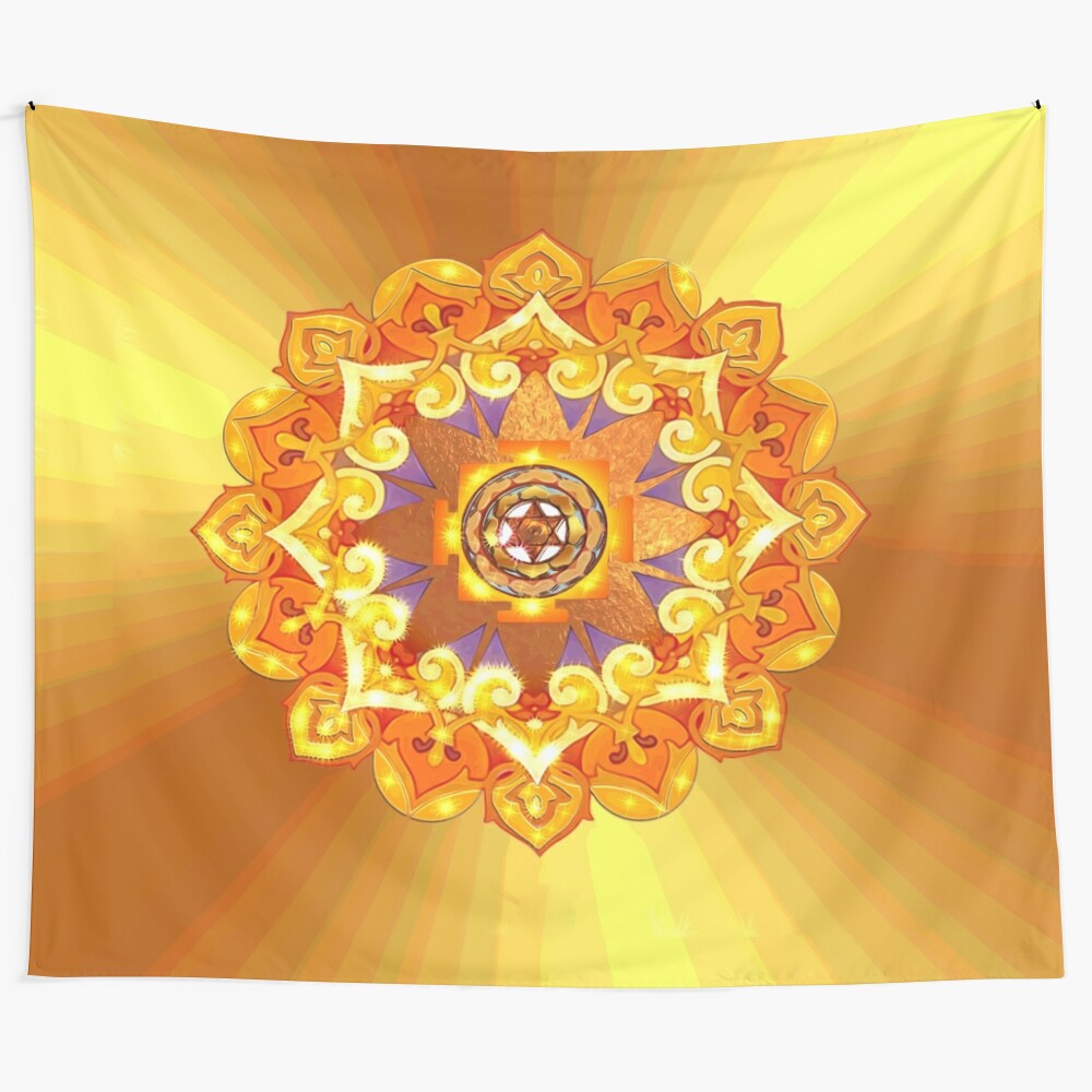 Mandala tapestry wall hanging for a calming, spiritual home