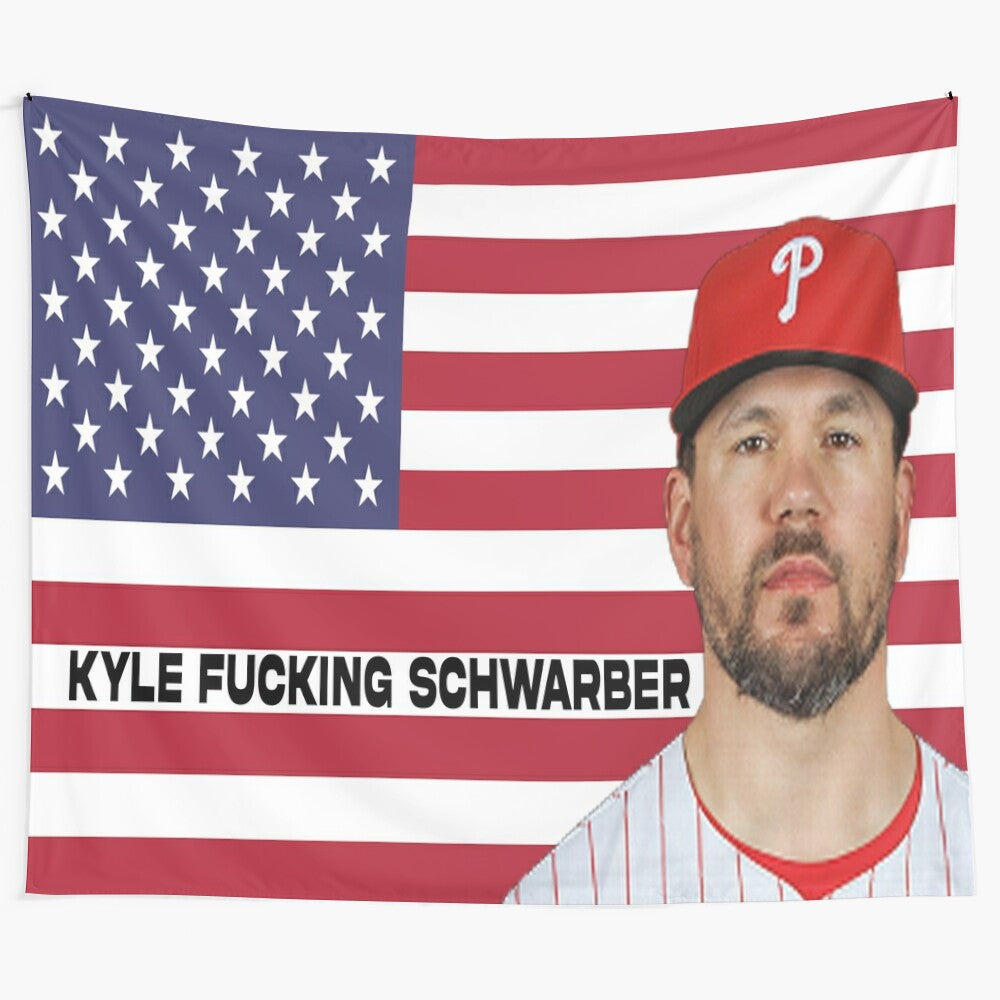 Kyle Schwarber Philadelphia Phillies Baseball Tapestry