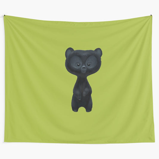 Cute bear tapestry for home decor and educational purposes