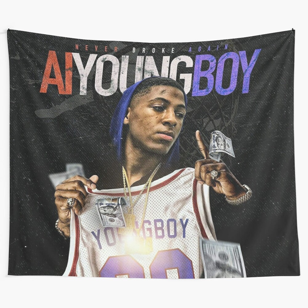 Youngboy performing live on stage during American tour