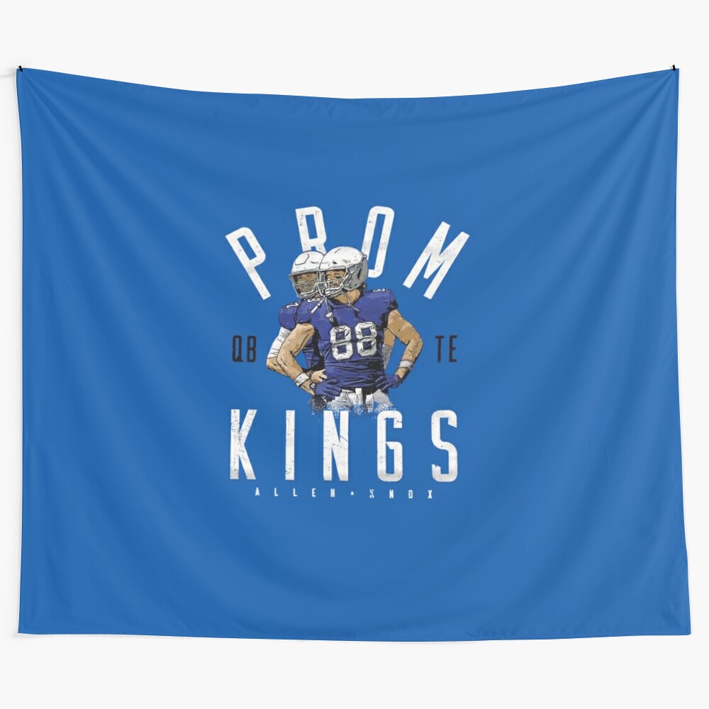 Prom Kings Tapestry featuring Dawson Knox, Josh Allen, and the Buffalo Bills