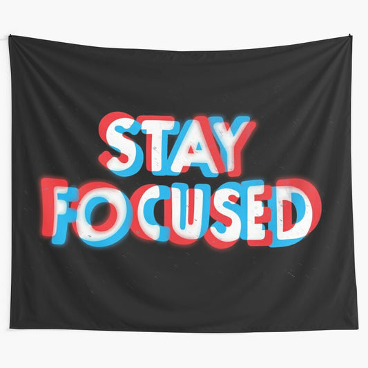 Stay Focused Tapestry - Abstract Graphic Design