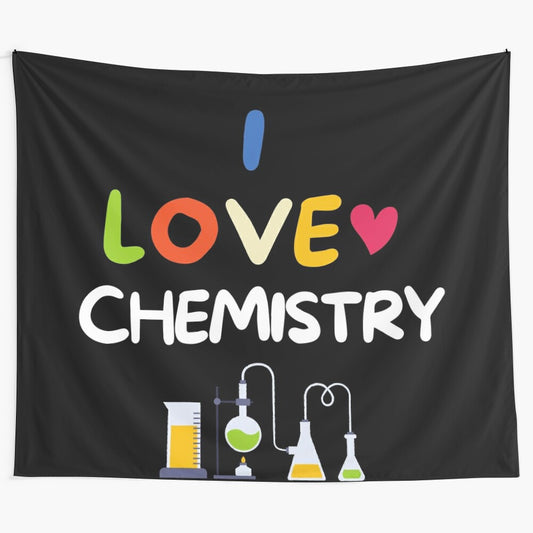 I Love Chemistry Tapestry - Educational Decor for Classroom or Home