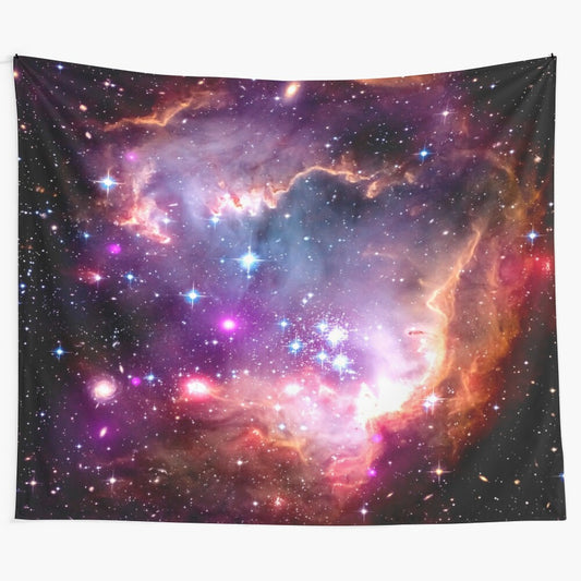 Breathtaking deep space dream tapestry featuring a stunning galaxy and starry night sky