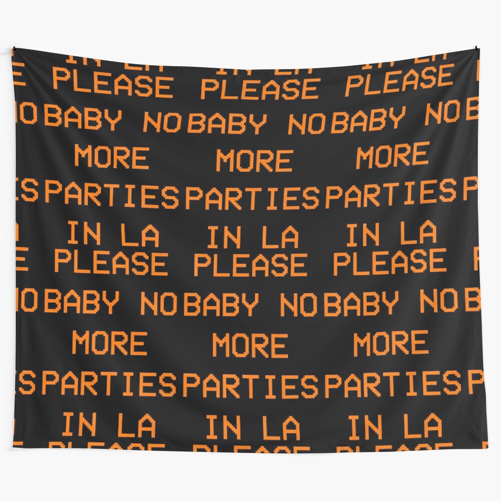 Kanye West-Inspired "No More Parties in LA" Tapestry