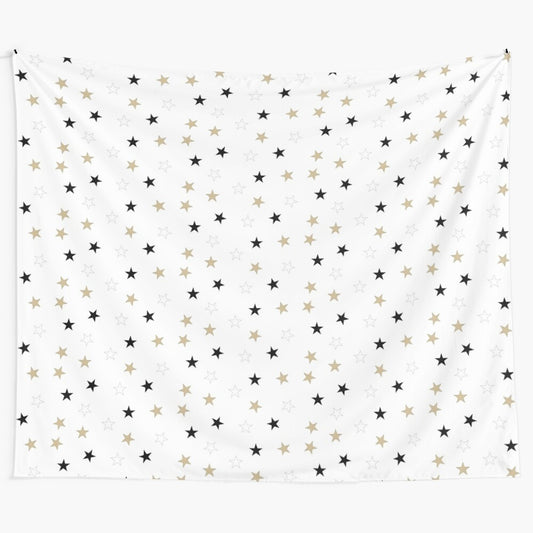 Purdue Colors Stars Tapestry featuring a starry, multicolored design for college spirit