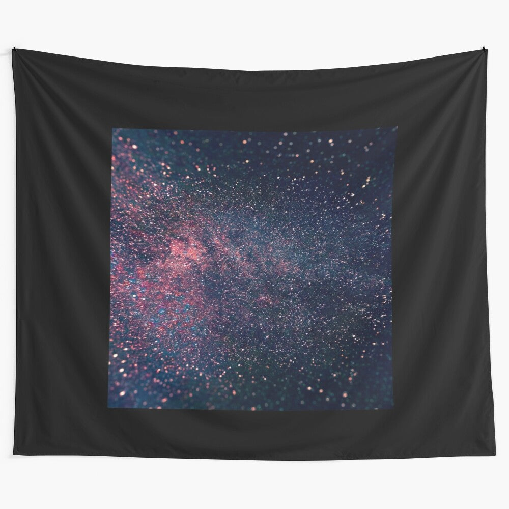 Mesmerizing galaxy-themed wall tapestry with cosmic patterns and starry night sky