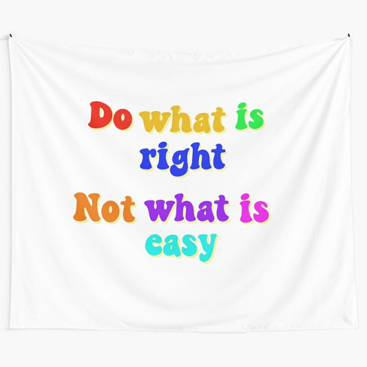 Inspirational educational quote tapestry with motivational text for school or office