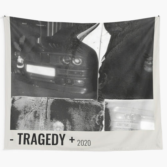 Vintage-style tragedy album cover poster tapestry featuring retro artwork