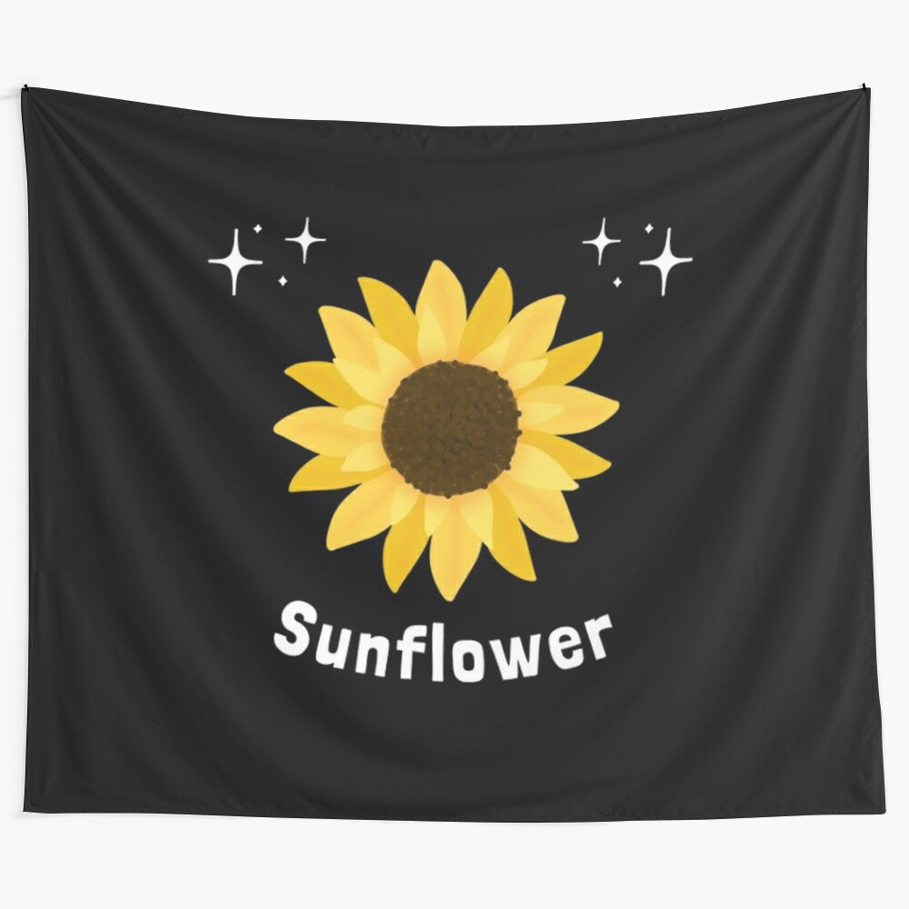 Sunflower tapestry featuring a beautiful, blooming sunflower field