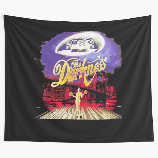 The Darkness band tapestry featuring the group's iconic rock music