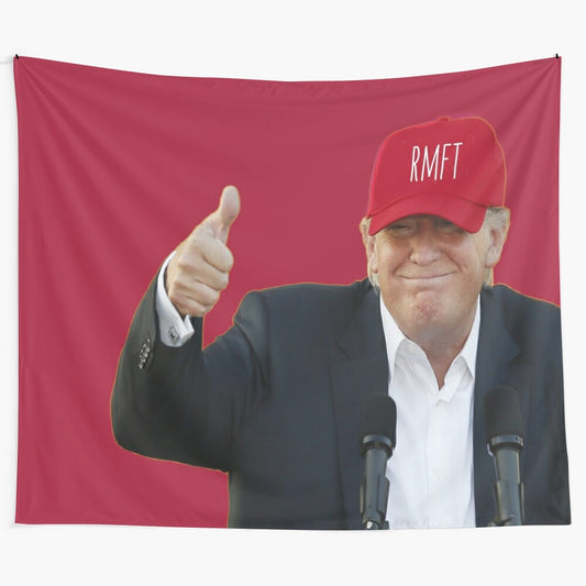 Unofficial Alabama Crimson Tide Trump-themed tapestry wall hanging