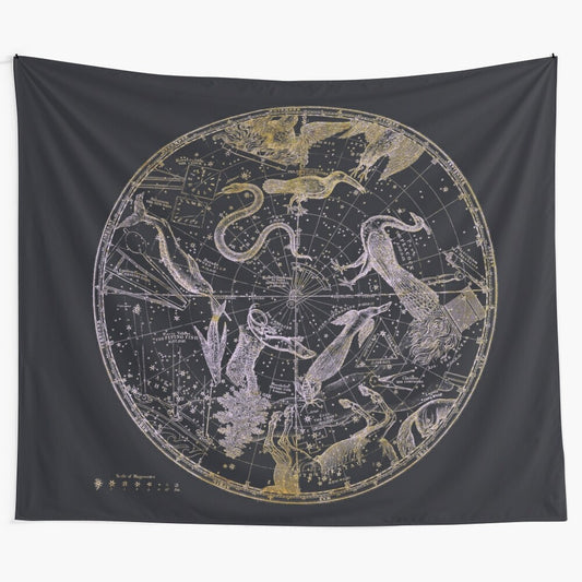 Detailed celestial tapestry featuring the constellations of the southern night sky