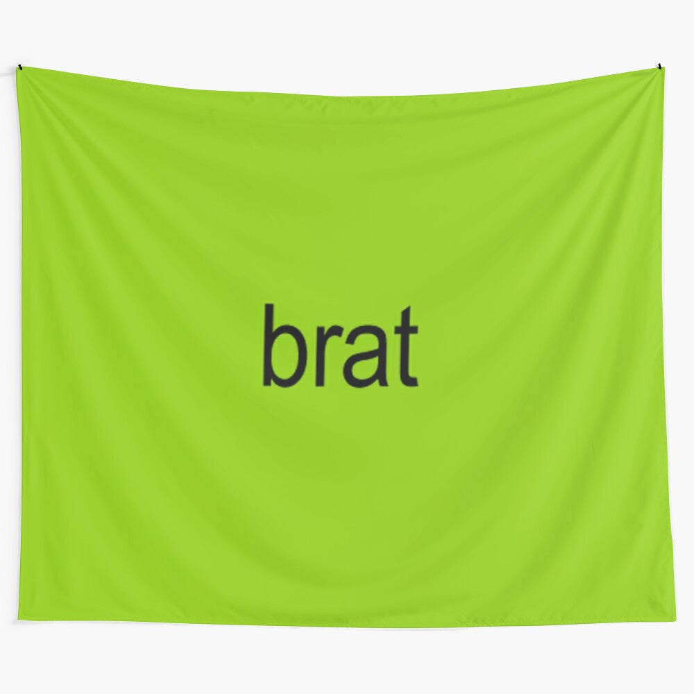 Charli XCX inspired tapestry featuring the "brat" design