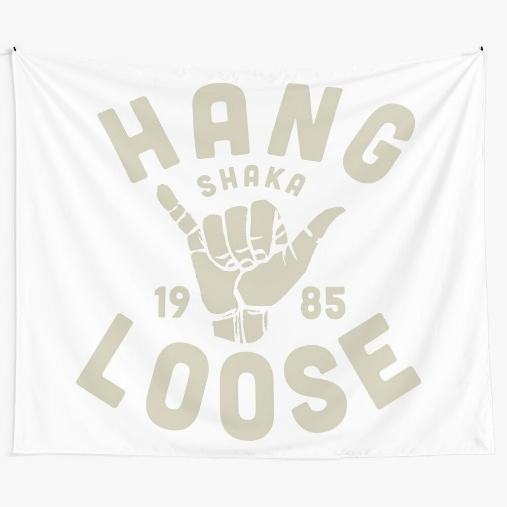 Shaka vintage surf sticker tapestry