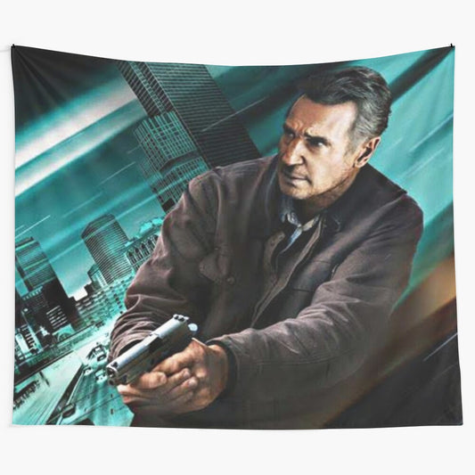 Honest Thief movie 2020 inspired tapestry wall hanging featuring Liam Neeson