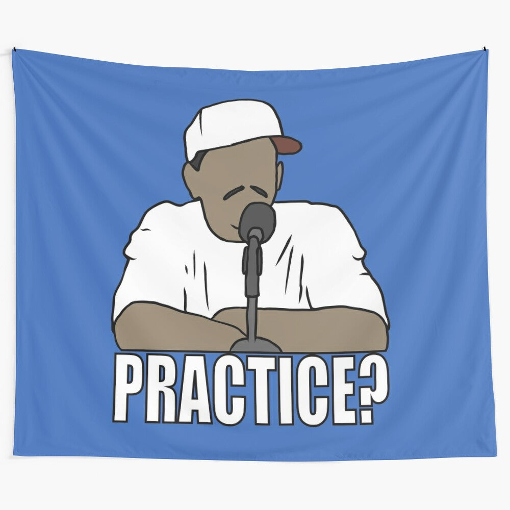 Allen Iverson "Practice?" Tapestry Wall Hanging