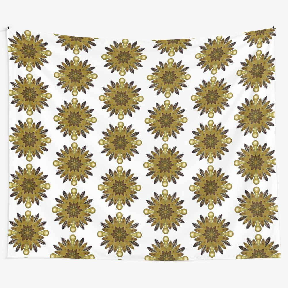 Hippie lifestyle tapestry with abstract pattern design