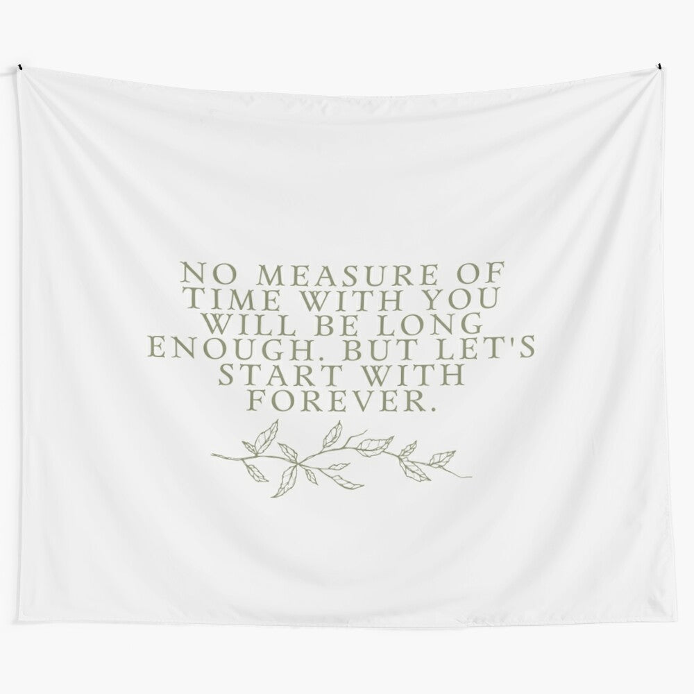 Twilight-Inspired Forever Twilight Quote Tapestry