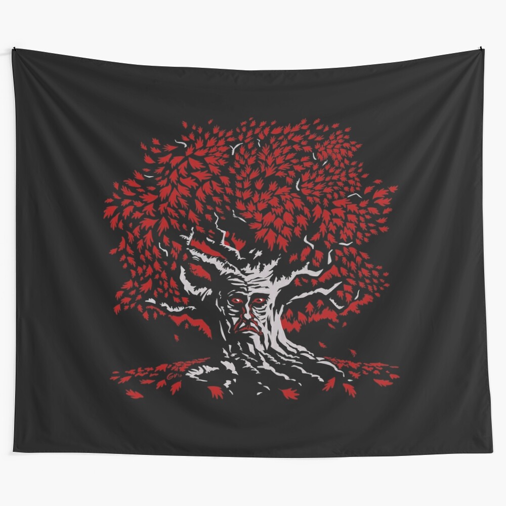 Winterfell Weirwood Inspired Fantasy Tapestry