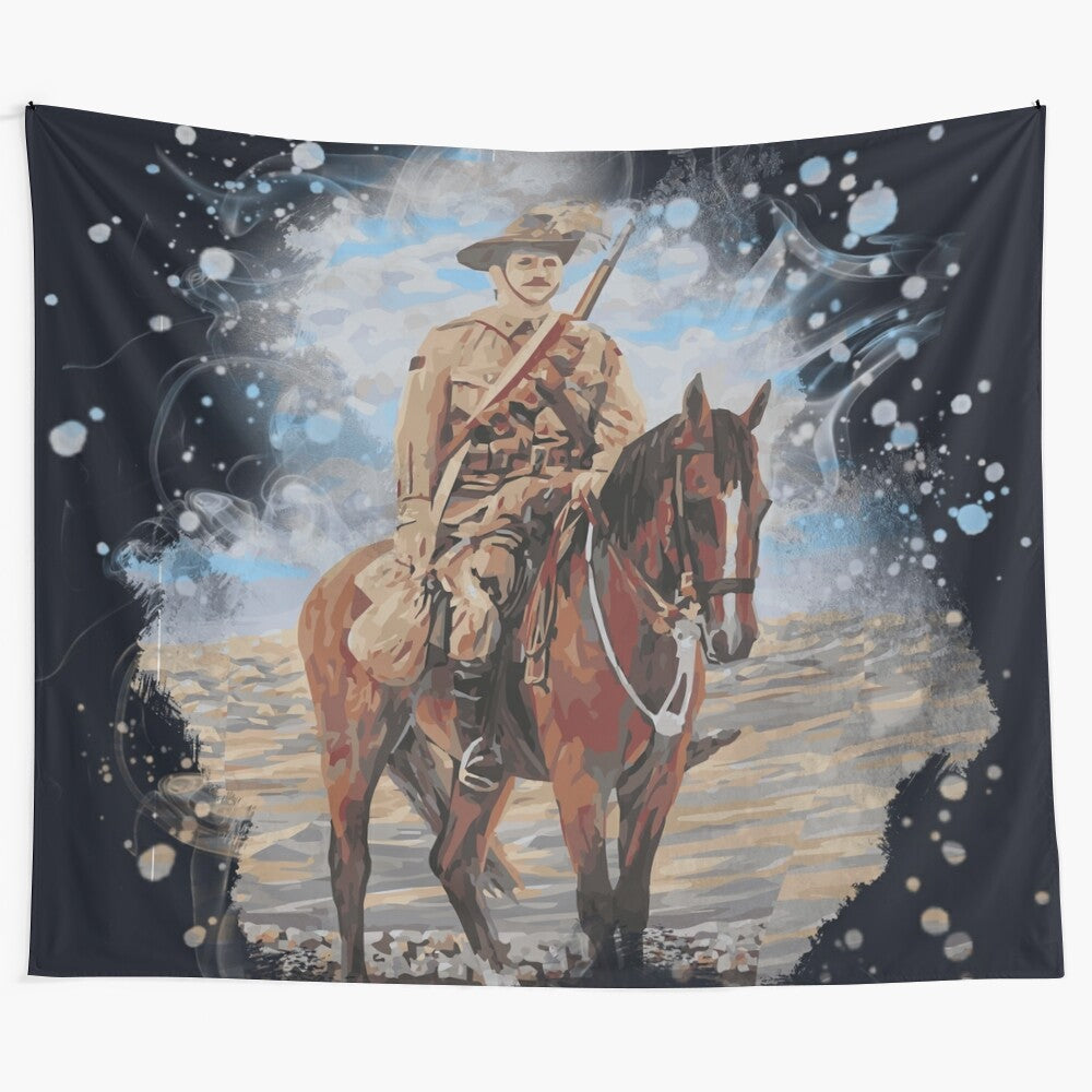 Australian Light Horse Tapestry - Equestrian Military History Art