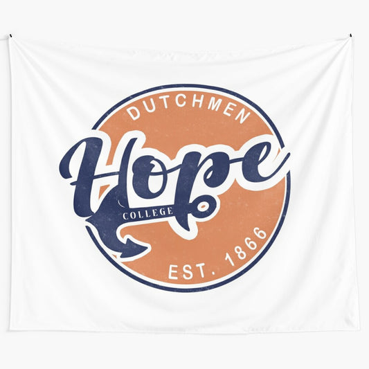 Hope College-inspired tapestry with circular design