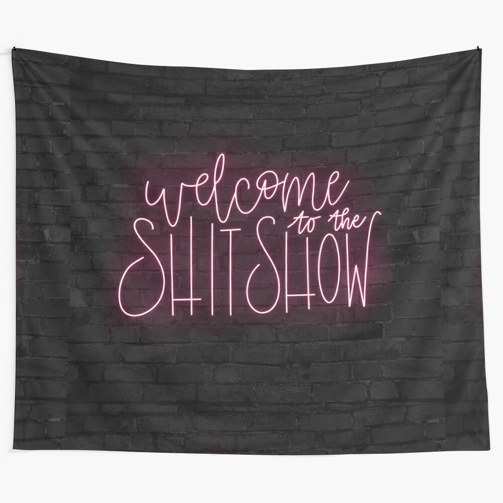 Neon "Welcome to the Sh*t Show" sign for home, bar or club