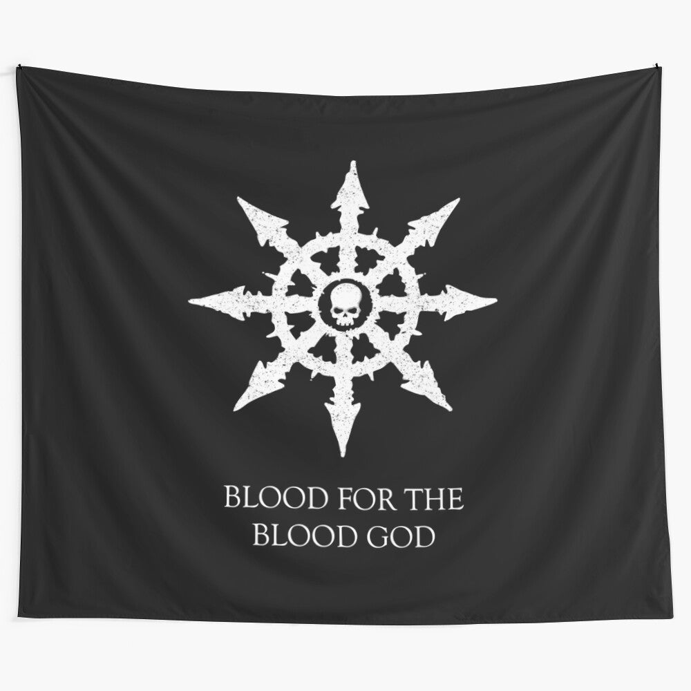 White War for Chaos Tapestry featuring the Blood for the Blood God symbol