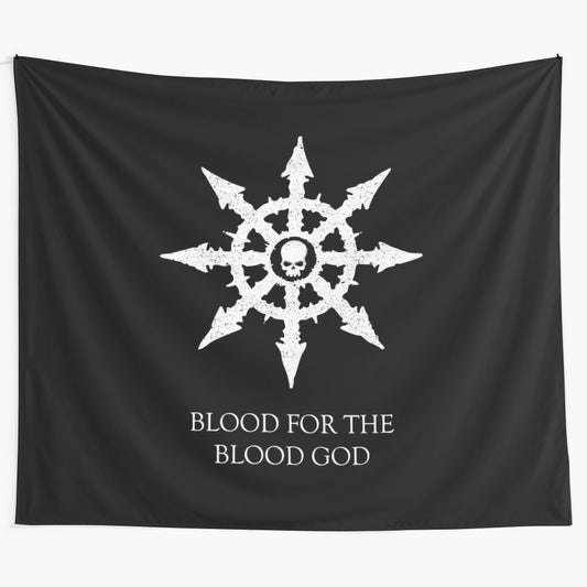 White War for Chaos Tapestry featuring the Blood for the Blood God symbol