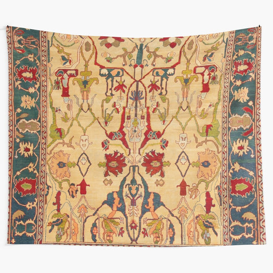 Vintage Floral Persian Rug Print Tapestry