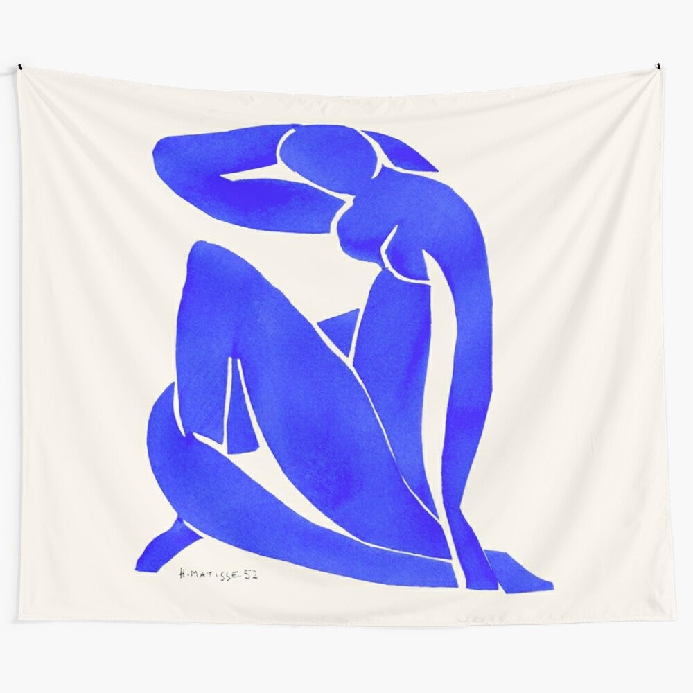 Colorful abstract Matisse-style tapestry with modern design