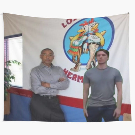 Unofficial Jerma985 Tapestry featuring the Los Pollos Jermanos logo