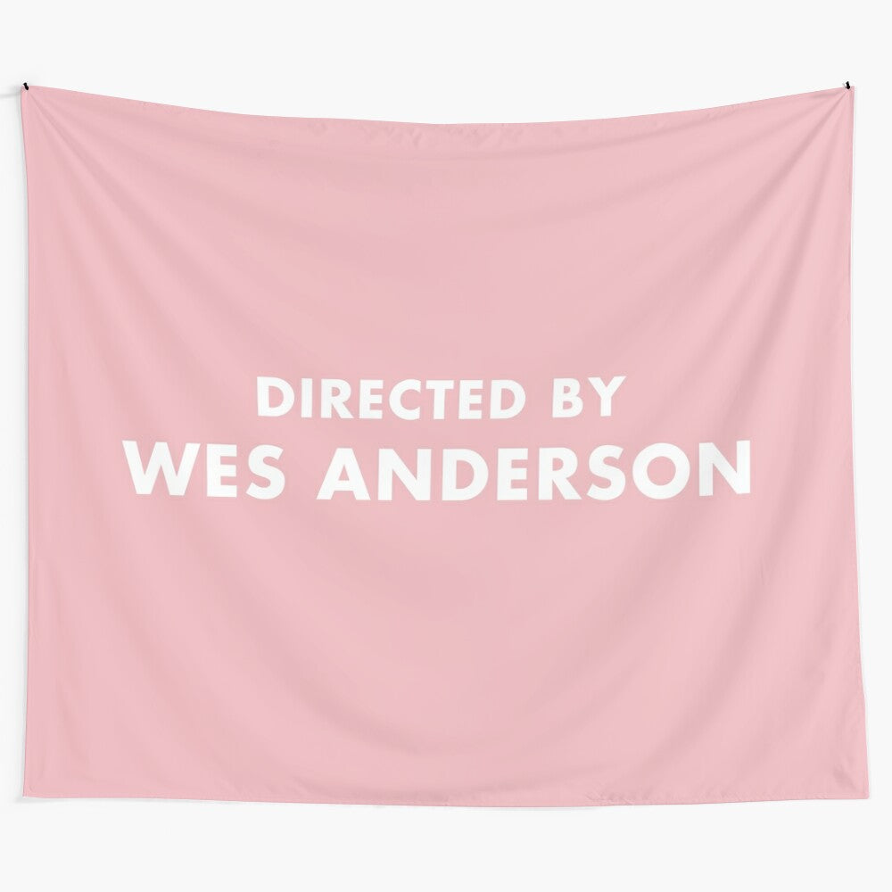 Wes Anderson Inspired Tapestry Featuring Iconic Scenes and Characters