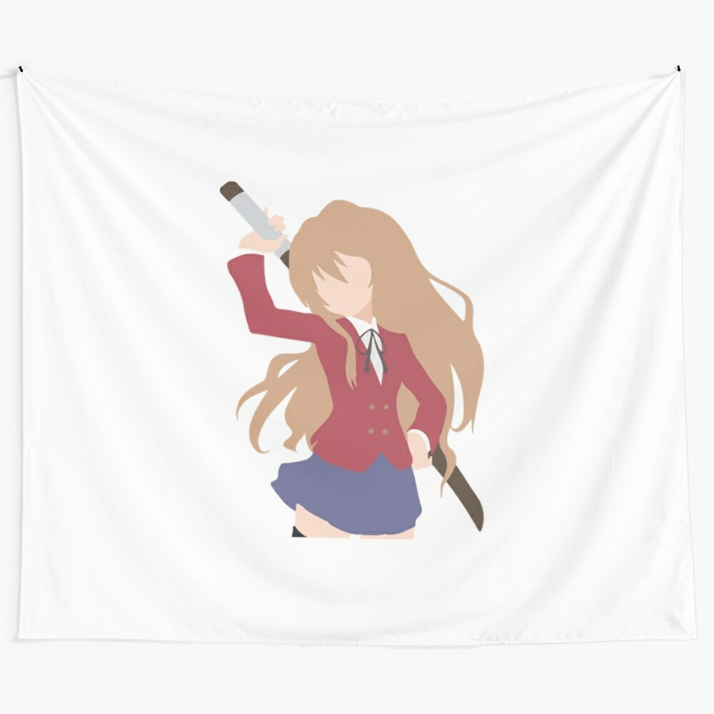 Toradora Anime Inspired Tapestry - Featuring Taiga Aisaka and Ryuuji Takasu