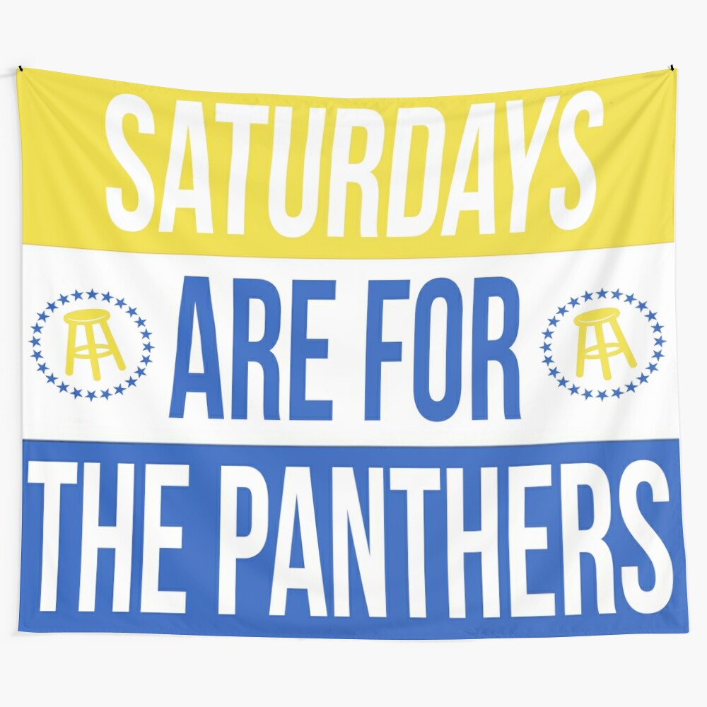 Saturdays for the Panthers Inspired Tapestry