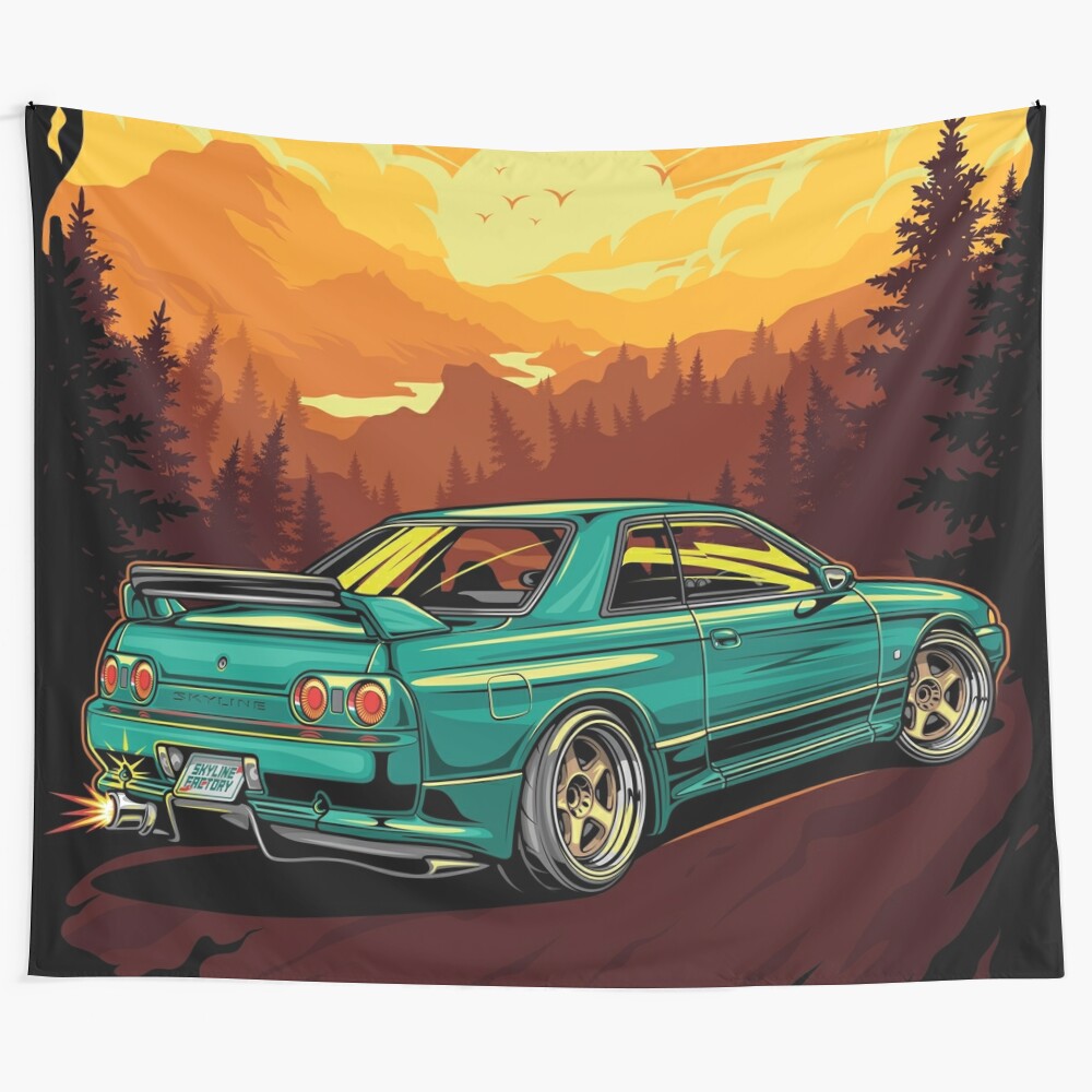 Nissan Skyline R32 BNR32 inspired tapestry